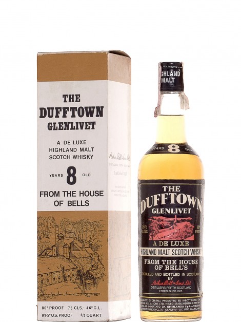 Dufftown Glenlivet 8 Year Old Bottled 1970'S