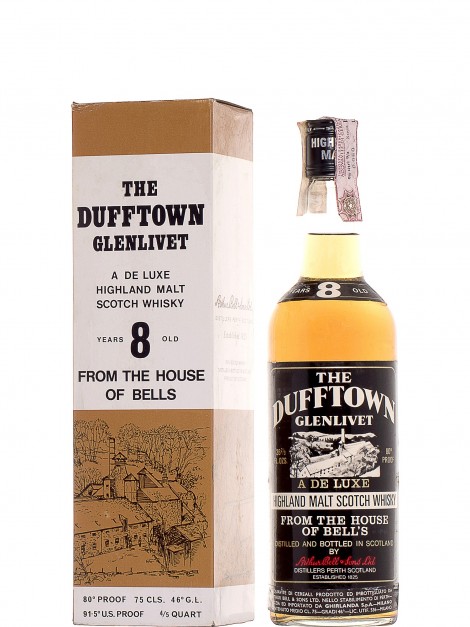 Dufftown Glenlivet 8 Year Old Bottled 1970'S