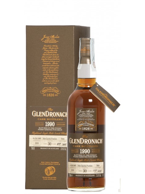 Glendronach 1990 No. 7006 Batch 18 Px Puncheon