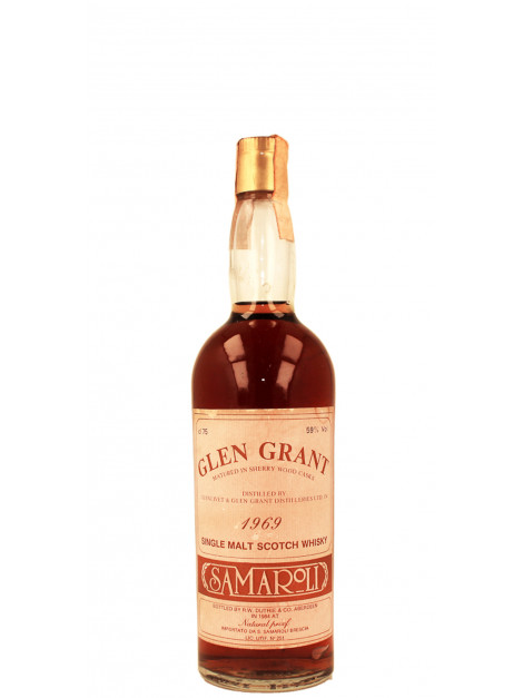 Glen Grant Sherry Wood Samaroli Import Bottled 1969