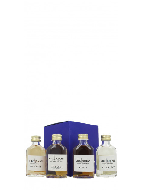 Kilchoman tasting kit - Machir Bay, Sanaig, Loch Gorm 20, Am 4x5 cl